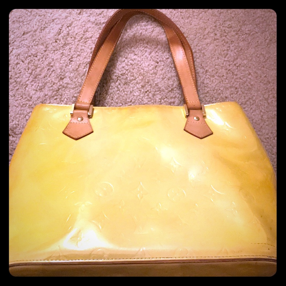 Yellow vintage Louis Vuitton shoulder bag